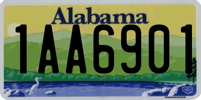 AL license plate 1AA6901