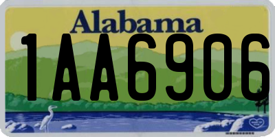 AL license plate 1AA6906