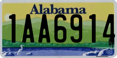 AL license plate 1AA6914