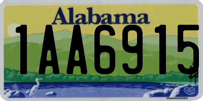 AL license plate 1AA6915