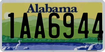 AL license plate 1AA6944