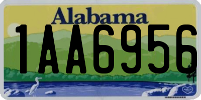 AL license plate 1AA6956