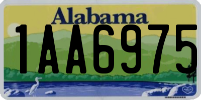 AL license plate 1AA6975