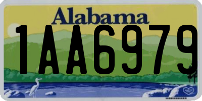 AL license plate 1AA6979