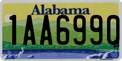 AL license plate 1AA6990