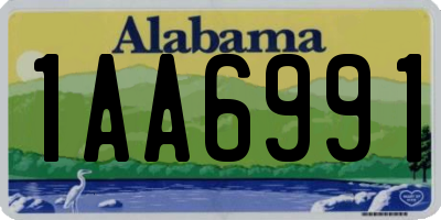 AL license plate 1AA6991