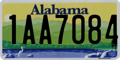 AL license plate 1AA7084