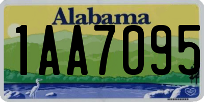 AL license plate 1AA7095