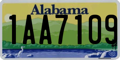 AL license plate 1AA7109