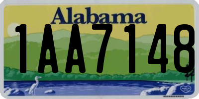 AL license plate 1AA7148