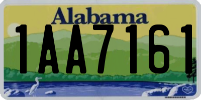 AL license plate 1AA7161