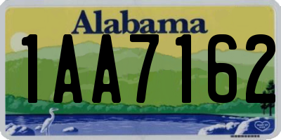 AL license plate 1AA7162