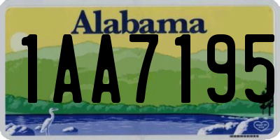 AL license plate 1AA7195