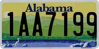 AL license plate 1AA7199