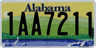 AL license plate 1AA7211