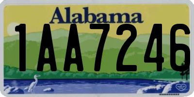 AL license plate 1AA7246