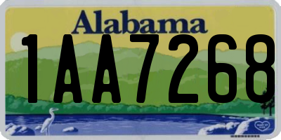 AL license plate 1AA7268