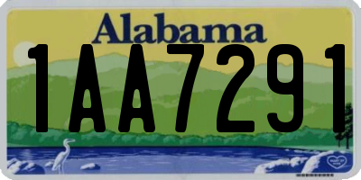 AL license plate 1AA7291