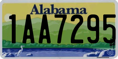 AL license plate 1AA7295