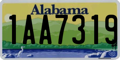 AL license plate 1AA7319