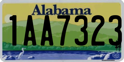 AL license plate 1AA7323