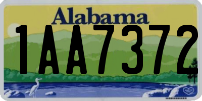 AL license plate 1AA7372