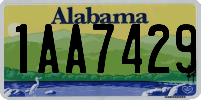 AL license plate 1AA7429