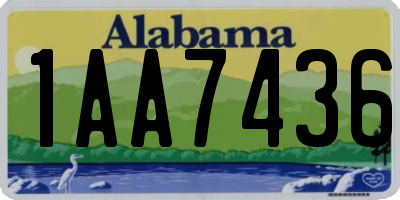 AL license plate 1AA7436