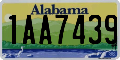 AL license plate 1AA7439