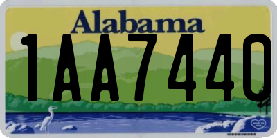 AL license plate 1AA7440