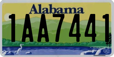 AL license plate 1AA7441