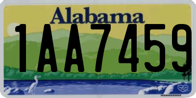 AL license plate 1AA7459