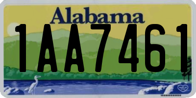 AL license plate 1AA7461