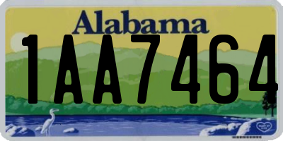 AL license plate 1AA7464