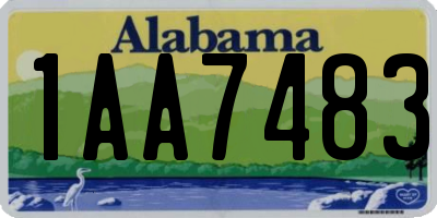 AL license plate 1AA7483