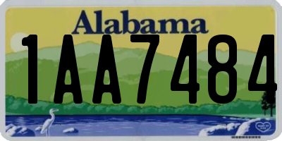 AL license plate 1AA7484