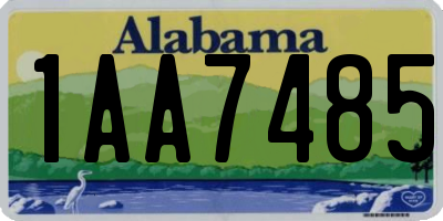 AL license plate 1AA7485