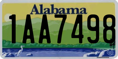 AL license plate 1AA7498