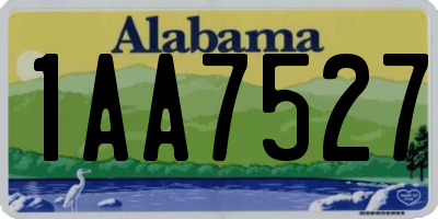 AL license plate 1AA7527