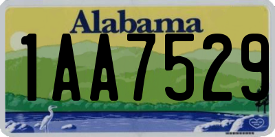 AL license plate 1AA7529