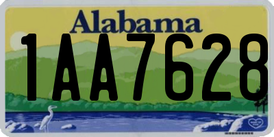 AL license plate 1AA7628