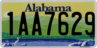 AL license plate 1AA7629