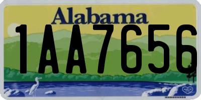 AL license plate 1AA7656