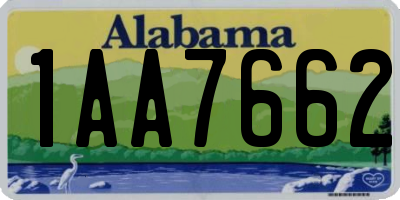 AL license plate 1AA7662