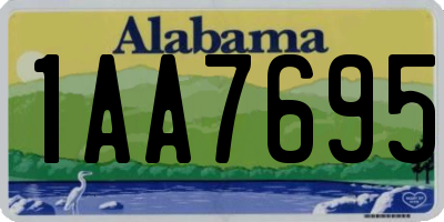 AL license plate 1AA7695