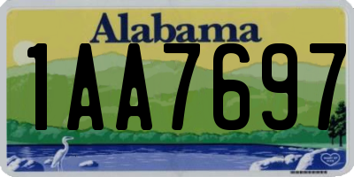 AL license plate 1AA7697