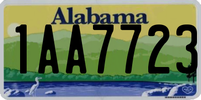 AL license plate 1AA7723