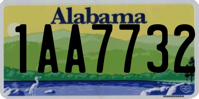 AL license plate 1AA7732