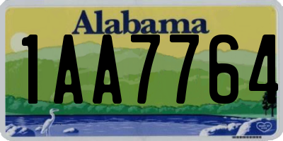 AL license plate 1AA7764