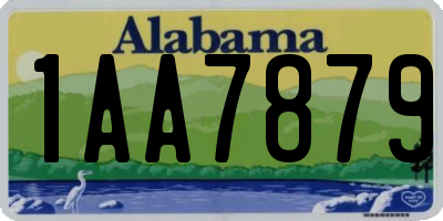 AL license plate 1AA7879